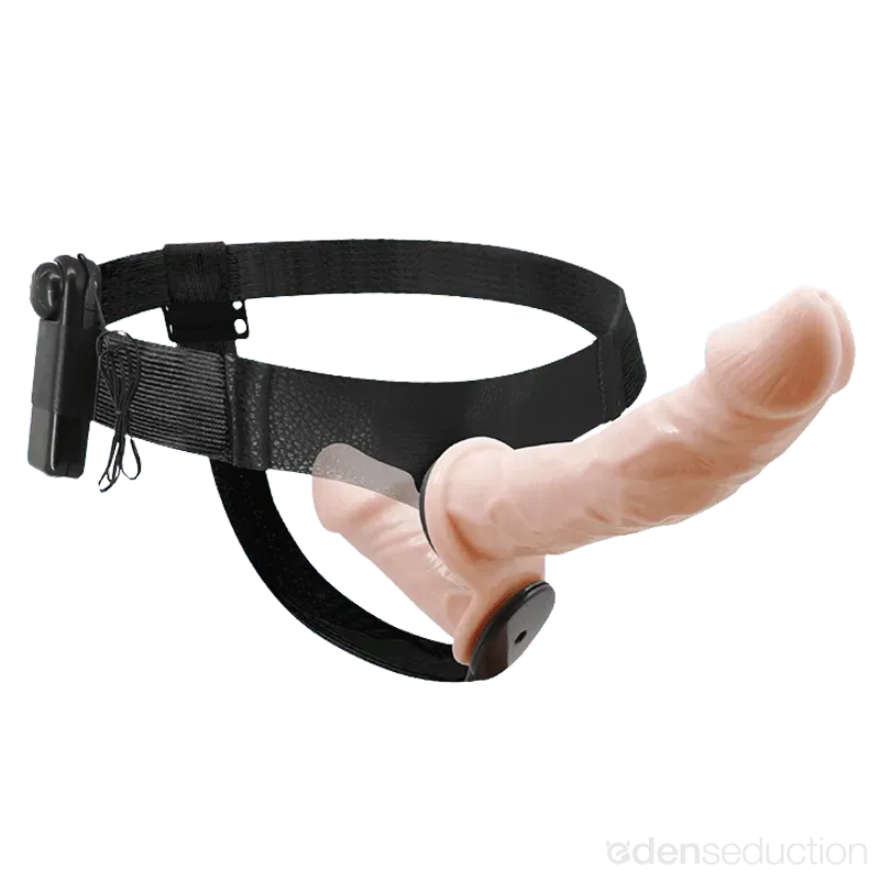 Vibrating double thruster Double sided vibrating strap on - EdenSeduce